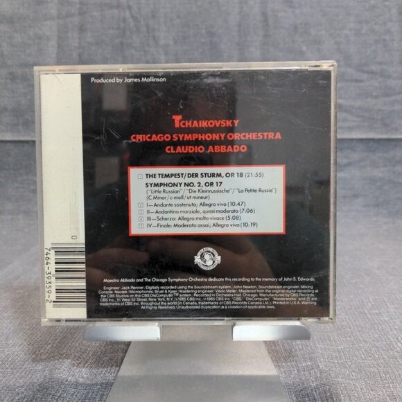 Tchaikovsky: The Tempest; Symphony No. 2 (CD, Mar-1985, CBS Records) - Picture 2 of 3